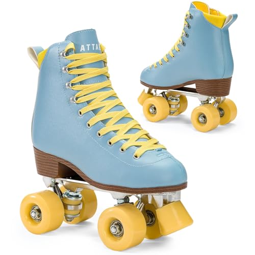 ATTABO Rollschuhe Mädchen Cascada Größe 41 EU Ökoleder Obermaterial Belüftung Aluminium Kufe 82A Räder Roller Skates mit Zehenschutz und Sicheres Bremsen ATTABO Rollschuhe Mädchen Cascada Größe 41 EU Ökoleder Obermaterial Belüftung Aluminium Kufe 82A Räder Roller Skates mit Zehenschutz und Sicheres Bremsen von ATTABO