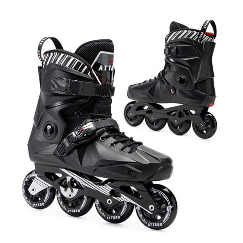 ATTABO Skates Riftskates 43 EU in Schwarz Vielseitige Freestyle Skates Ideal für Urban Riding und Tricks Langlebige ABEC-9 Lager Härte 85A Räder ATTABO Skates Riftskates 43 EU in Schwarz Vielseitige Freestyle Skates Ideal für Urban Riding und Tricks Langlebige ABEC-9 Lager Härte 85A Räder von ATTABO