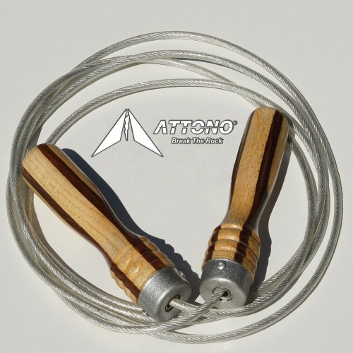 ATTONO Profi Springseil Stahl Fitness Boxen Sprungseil für echte Männer ATTONO Profi Springseil Stahl Fitness Boxen Sprungseil für echte Männer von ATTONO