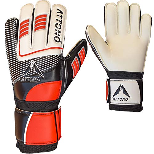 ATTONO Torwarthandschuhe Kinder Torwart Handschuhe Fingersave in 5 Fingern inklusive Daumen - Größe 4 ATTONO Torwarthandschuhe Kinder Torwart Handschuhe Fingersave in 5 Fingern inklusive Daumen - Größe 4 von ATTONO