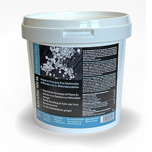 ATTRATEC No 16 Salzdepot Plus, Futtermittel mit Vitamin B12 für Rehwild, Schwarzwild, Rotwild, 2kg ATTRATEC No 16 Salzdepot Plus, Futtermittel mit Vitamin B12 für Rehwild, Schwarzwild, Rotwild, 2kg von ATTRATEC