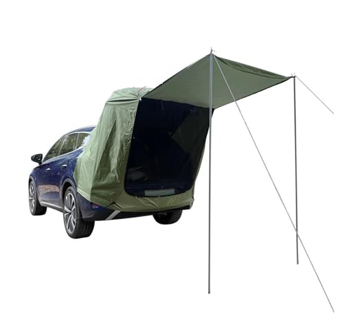 ATUMY Campingzelt Auto-Heckzelt für den Außenbereich, Camping, Picknick, Auto-Heckzelt mit Vordach, Auto-Heckverlängerungszelt, sonnensicher, regenfest, Auto-Heckzelt biwakzelt(Army Green) von ATUMY