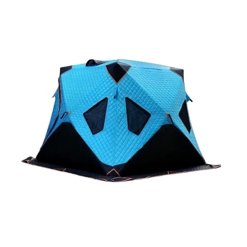 ATUMY Campingzelt Wasserdichtes Winter-Outdoor-Camping-isoliertes Saunazelt, tragbare Pop-up-Eisfischerzelte biwakzelt(Blue180*180 * 165cm) von ATUMY