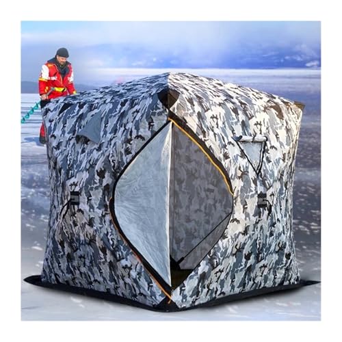 Campingzelt Outdoor Camping Winter Warm Isolierung EIS Angeln Zelt biwakzelt(Camouflage,150 * 150cm) von ATUMY