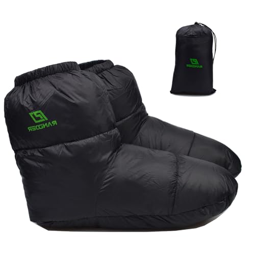 AUDIFU Daunen-Booties warme Socken, ultraleichte Schlafsocken für Camping, Rucksackreisen, Camp-Schlafsack, Zelt, Daunenfußwärmer für Damen und Herren, Schwarz, Größe M AUDIFU Daunen-Booties warme Socken, ultraleichte Schlafsocken für Camping, Rucksackreisen, Camp-Schlafsack, Zelt, Daunenfußwärmer für Damen und Herren, Schwarz, Größe M von AUDIFU