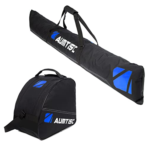 AUMTISC Skitasche Set Skisack &Skischuhtasche Längenverstellbare Bis 200 cm für 1 Paar Ski & Skischuhe AUMTISC Skitasche Set Skisack &Skischuhtasche Längenverstellbare Bis 200 cm für 1 Paar Ski & Skischuhe von AUMTISC
