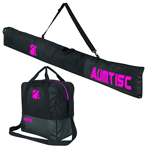 AUMTISC Skitasche und Skischuhtasche Combo - Skitaschen für Flugreisen - gepolsterte Schneeskitaschen passen für Skier bis zu 200 cm AUMTISC Skitasche und Skischuhtasche Combo - Skitaschen für Flugreisen - gepolsterte Schneeskitaschen passen für Skier bis zu 200 cm von AUMTISC