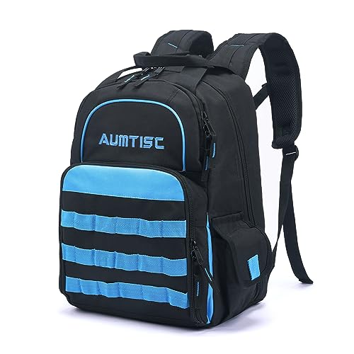 AUMTISC Werkzeugrucksack Werkzeugtasche Hochleistungs-werkzeug rucksack mit Mehrzwecktasche Industrie- und Bauarbeitsrucksack Blau AUMTISC Werkzeugrucksack Werkzeugtasche Hochleistungs-werkzeug rucksack mit Mehrzwecktasche Industrie- und Bauarbeitsrucksack Blau von AUMTISC