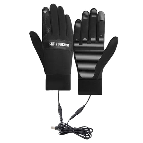 AUTOECHO Beheizte Handschuhe Touchscreen Leichte Winterhandschuhe Wasserdicht Winter Touchscreen Handschuhe Winter Winddicht Wasserdicht Warme Handschuhe Vollfinger Workout Handschuhe für Winter von AUTOECHO