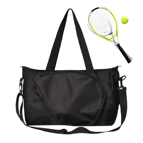 AUTOECHO Damen-Tennistasche, Tennis-Sporttasche,Tennis-Einkaufstasche für Schläger | Wasserabweisende Outing-Fitness-Sportgepäcktasche mit großem Fassungsvermögen für Racquetball, Schuhe und von AUTOECHO