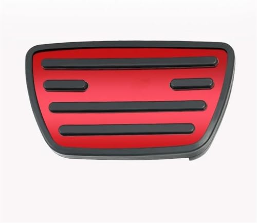 Passend für Toyota RAV4 RAV 4 2019 2020 2021 2022 XA50 Autobeschleuniger Kraftstoffbremse Fußstütze Pedale Plattenabdeckung Pads Innenraum (Farbe: Rot) von AUTOLWZKTS