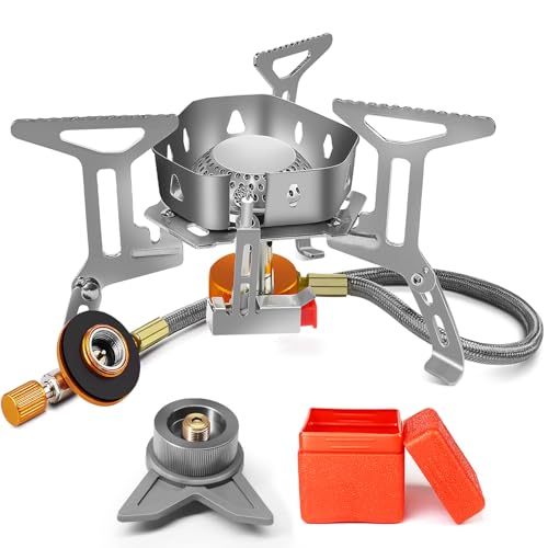 AUTOPkio Campingkocher 3500W, Winddicht Gas Campingkocher mit Piezozündung Faltbar Gaskocher Gasbrenner mit Adapter Gasherd für Outdoor Picknick Trekking Hiking Wandern AUTOPkio Campingkocher 3500W, Winddicht Gas Campingkocher mit Piezozündung Faltbar Gaskocher Gasbrenner mit Adapter Gasherd für Outdoor Picknick Trekking Hiking Wandern von AUTOPkio