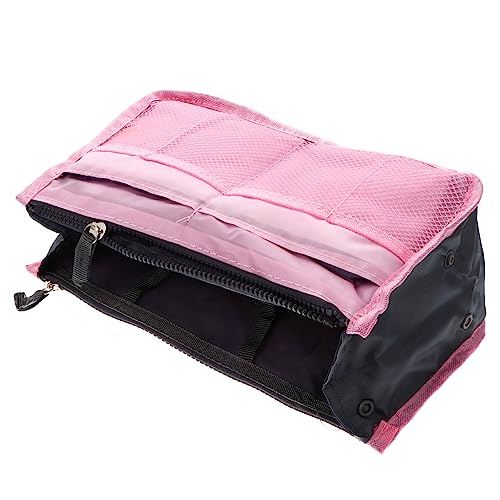 AUTSUPPL 1 STK Handtaschenfutter Tascheneinlage Taschenorganisator Mit Reißverschluss Duschtasche Mit Handbrause Reise-Aufbewahrungstasche Trendige Handtaschen Damen Tragetasche Rosa Nylon von AUTSUPPL