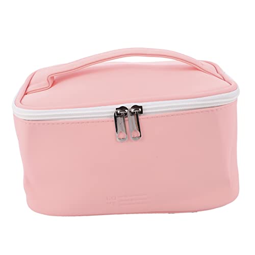 AUTSUPPL 1stk Handkosmetiktasche Makeup Tasche Toilettenartikel Für Damen Reise-Kosmetiktasche Make-up-Tasche Für Den Urlaub Beauty-Tasche Make-up-Handtasche Schminktasche Pu Rosa von AUTSUPPL