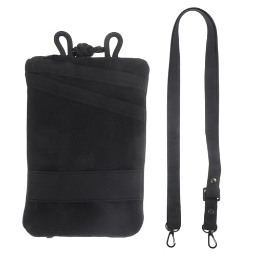 AUTSUPPL Outdoor Gürteltasche Mehrzweck Gadget Tasche Karten Aufbewahrungstasche Geldbörse Für Wandern Camping Reisen Schwarz Wasserdicht von AUTSUPPL