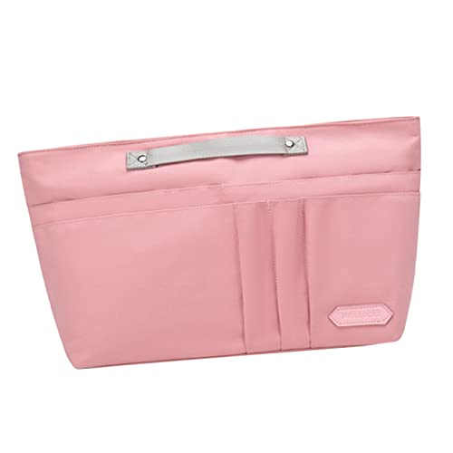 AUTSUPPL Stilvolle Tragetasche Für Kosmetikpinsel Tragbare Reisetasche Tägliche Aufbewahrungstasche Handtaschen Organizer Große Kosmetiktasche Mit Fächern Rosa von AUTSUPPL