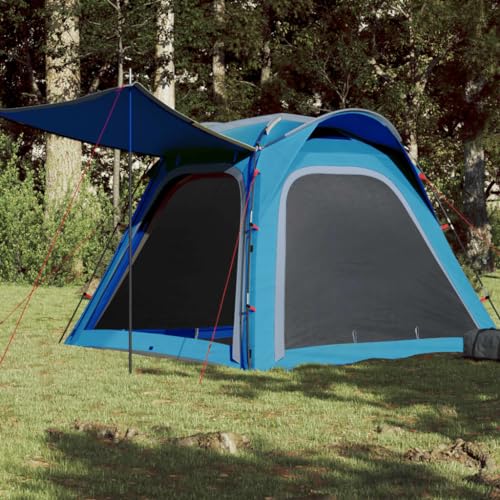 Dieser Artikel - Campingzelt für 4 Personen, blau, Schnellverschluss, wasserdicht, schön von AUUIJKJF