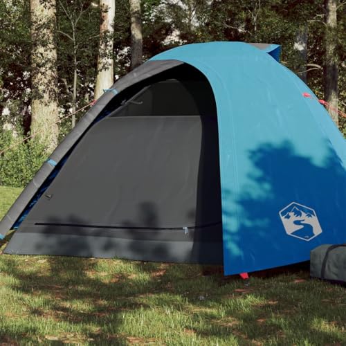 Heimartikel, Campingzelt für 4 Personen, blau, wasserdicht, Anzugmöbel von AUUIJKJF