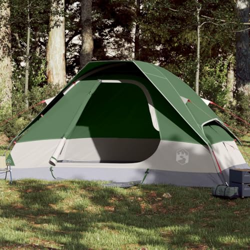 AUVYI Kuppel-Campingzelt 2 Personen Grün Wasserdicht 185T Polyester mit PU-Beschichtung 214x150x115 cm von AUVYI
