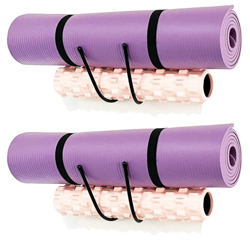 Große Yogamatten-Halterung, Wandhalterung, Yogamatte, Aufbewahrungsregal, Organizer für Yogamatte/Räder, Schaumstoffrolle, Stretchgurt und Widerstandsbänder, Handtuch usw., für Zuhause, Fitnessstudio, Große Yogamatten-Halterung, Wandhalterung, Yogamatte, Aufbewahrungsregal, Organizer für Yogamatte/Räder, Schaumstoffrolle, Stretchgurt und Widerstandsbänder, Handtuch usw., für Zuhause, Fitnessstudio, von AUXPhome