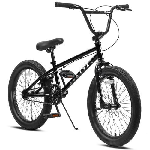 AVASTA 18 Zoll Kinder BMX Fahrrad Freestyle Bike für 5 6 7 8 Jahre alt Jungen Mädchen und Jugend Anfänger, Schwarz AVASTA 18 Zoll Kinder BMX Fahrrad Freestyle Bike für 5 6 7 8 Jahre alt Jungen Mädchen und Jugend Anfänger, Schwarz von AVASTA