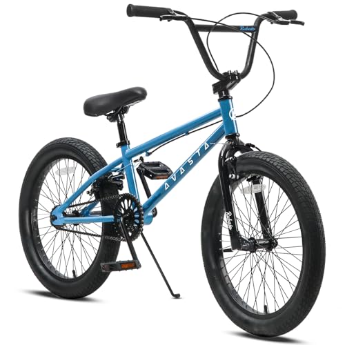 AVASTA 18 Zoll Kinderfahrrad Freestyle BMX Fahrrad für 5 6 7 8 Jahre alt Jungen Mädchen und Anfänger, Blau von AVASTA