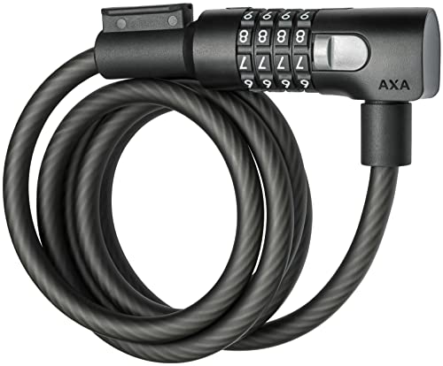 Axa Unisex – Erwachsene Resolute Kabelschloss, Schwarz, 150cm10mm von AXA