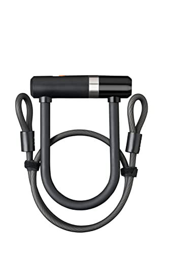 AXA Newton Bügelschloss, U-LOCK Newton 100 cm + Cable, Schwarz, 150 mm x 8 mm, Schwarz , ALA013 AXA Newton Bügelschloss, U-LOCK Newton 100 cm + Cable, Schwarz, 150 mm x 8 mm, Schwarz , ALA013 von AXA