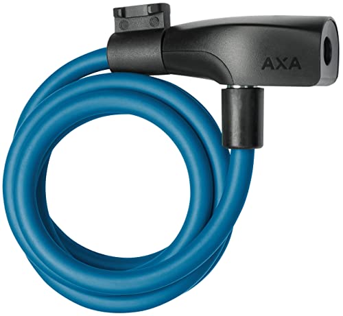 Axa Unisex – Erwachsene Resolute 120/8 Kabelschloss, Petrol Blue, 120cm, 8mm von AXA