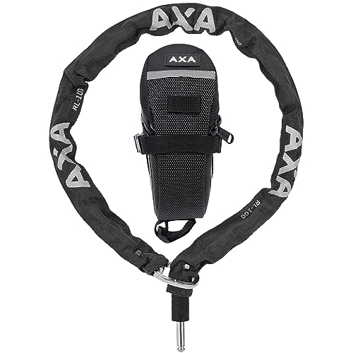 AXA RLC im Beutel 100/5,5 – Einsteckkette für Rahmenschloss – Kombinierbar mit AXA-Rahmenschlössern – 100 cm – 5,5 mm Glieder – Schwarzer Polyestermantel von AXA
