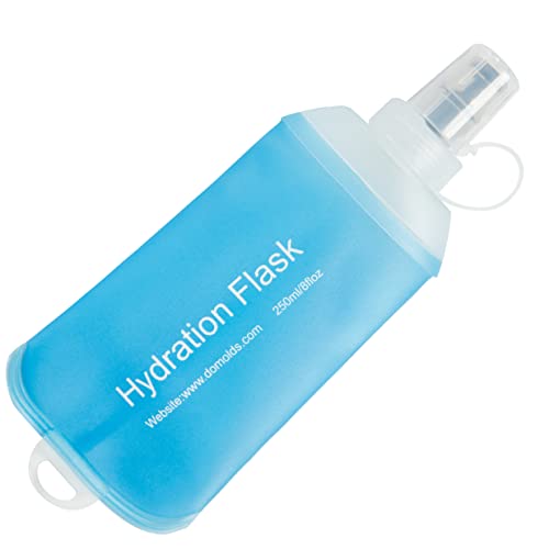 AXEN 250 ml weiche Thermosflasche, aus TPU, faltbar, weich, faltbar, Wasserflasche für Trinkrucksack, Radfahren, Marathon, Laufen, Wandern von AXEN