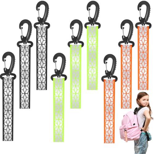 AYESY 9Pcs Sicherheits Reflektor Anhänger, Reflektierende Anhänger, Kinder Reflektor Anhänger, Reflektierend Anhänger, Running Reflektoren, Reflektorband für Schultasche, Kleidung, Radfahren, Laufen AYESY 9Pcs Sicherheits Reflektor Anhänger, Reflektierende Anhänger, Kinder Reflektor Anhänger, Reflektierend Anhänger, Running Reflektoren, Reflektorband für Schultasche, Kleidung, Radfahren, Laufen von AYESY