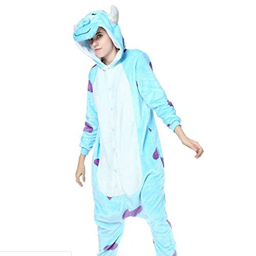 Adult Monster Onesie Kigurumi Pyjama Sully Flanell Familienfeier Kostüme Overalls Homewear M. von AYJMA