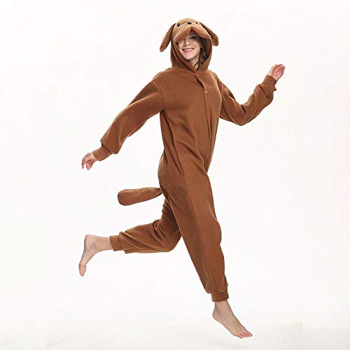 Kigurumis Erwachsene Frauen Strampler Tier Braun Hund Cartoon Kostüm Polar Fleece Party Pyjama Anzug XL Pudel Kigurumis Erwachsene Frauen Strampler Tier Braun Hund Cartoon Kostüm Polar Fleece Party Pyjama Anzug XL Pudel von AYJMA