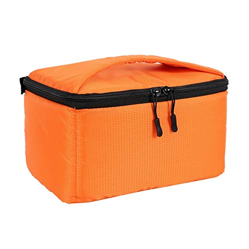 AYKANING Kameratasche,Camera Bag DSLR Camera Bag Multifunktionale wasserdichtes Outdoor-Video Digital Carry Photo Tasche for Kamera-DSLR(Orange M 14x26x15cm) von AYKANING