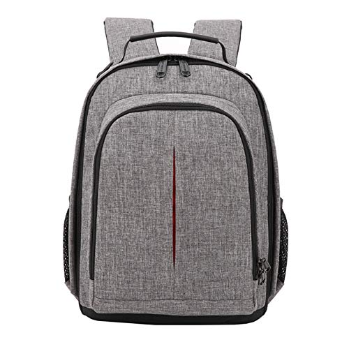 AYKANING Kameratasche,Camera Bag Fotokamera wasserdichte Rucksack-Video Schultern weich gepolsterte Stativtasche mit Regen-Abdeckung Männer Frauen Fall-Pack(Gray) von AYKANING