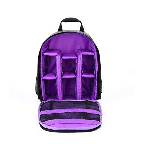 AYKANING Kameratasche,Camera Bag Multifunktions-Kamera-Rucksack Video Digital DSLR Tasche wasserdicht Outdoor-Kamera-Beutel-Kasten(Plum) von AYKANING