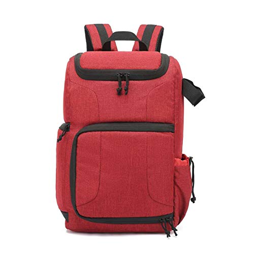 AYKANING Kameratasche,Camera Bag Multifunktions-wasserdichte Kamera-Beutel-Rucksack Knapsack große Kapazitäts-bewegliche Spielraum-Kamera-Rucksack for Außen Fotografie(Type 1 Red) von AYKANING