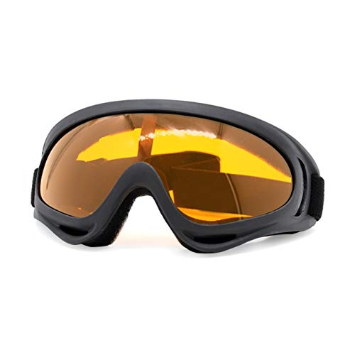AYKANING Motocross Brille,Motorradbrille Motorrad Goggles Brille Outdoor Sports Bike Motobike Moto Windschutzscheibe Brillen Outdoor Goggles Sonnenbrillen(Color:Orange) von AYKANING