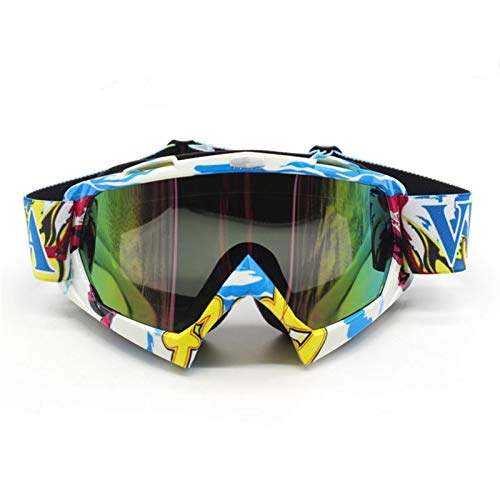 AYKANING Motocross Brille,Motorradbrille Motorrad-Goggles-Gläser, die von der Straßenhelme Skisport for Motorrad-Schmutz-Bike-Rennen fahren(Color:Brown) von AYKANING