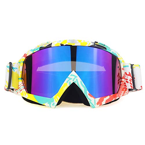 AYKANING Motocross Brille,Motorradbrille Motorradbrille Off-Road-Helm-Ski-Casque-Motorrad-Brille Brillen-Snowboard-Racing Moto-Bike-Sonnenbrillen Motorrad(Color:NO14) von AYKANING