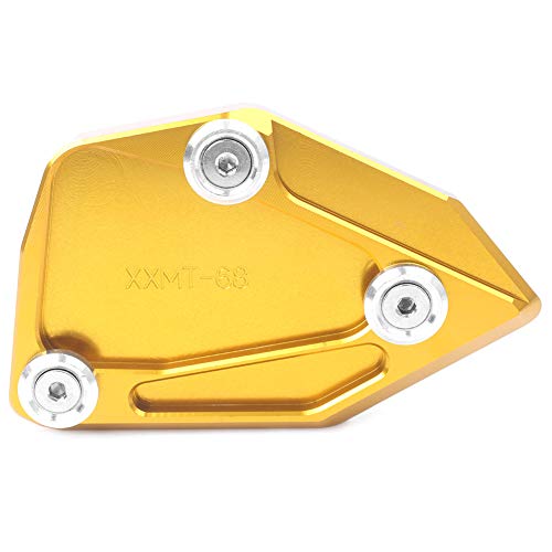 AYKANING Motorrad SeitenstäNder,SeitenstäNder Verbreiterung Motorrad CNC Kickstand Foot Side Stand Extension Pad Support Teller Fit für BMW C600 Sport C650GT 2012 2013 2014 2015(Color:Gold) von AYKANING