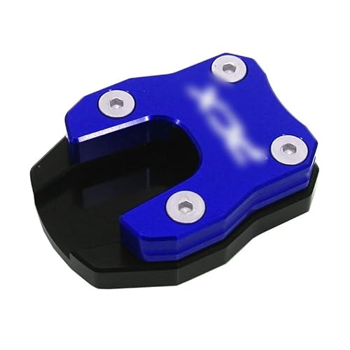 AYKANING Motorrad SeitenstäNder,SeitenstäNder Verbreiterung Motorrad-CNC-Kickstand-Fuß-Standseitig-Stütz-Verlängerung Vergrößerungskissen(Color:Blue) von AYKANING