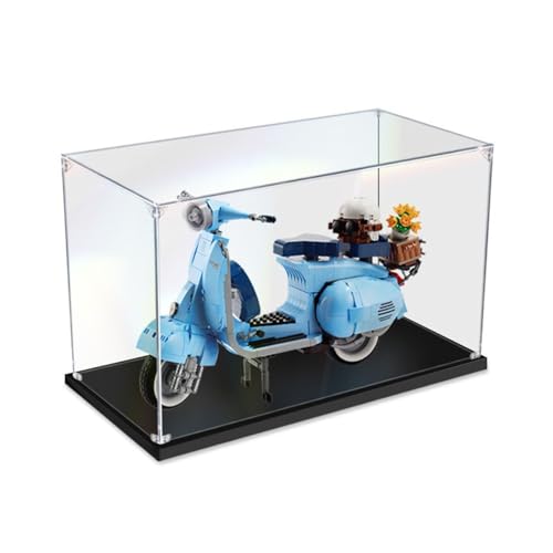 Acryl-Vitrine für 10298 125 Rollermotorrad,Staubdichte Box,Aufbewahrungsbox,Transparente Box,Displaybox,kompatibel mit Le-go 10298 (nur Hülle, kein Modell) C,3MM von AYKLFNW