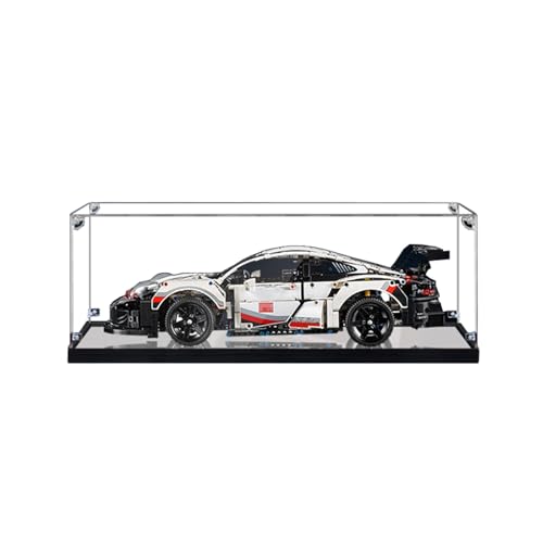 Vitrine Schaukasten Kompatibel Mit Le-go 42096 911RSR-Modell Display Case,Transparente Acryl Schaukasten 20×20×24CM (Nicht Enthalten Building Modell) C,2MM von AYKLFNW