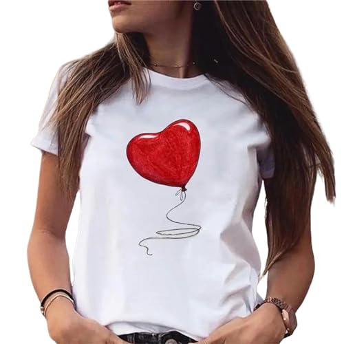 AYKZGIQS T Shirt 2Pieces Women T-Shirts Grafische Weibliche Sommer-Top-Shirt Tee T-Shirt-F-14-L von AYKZGIQS