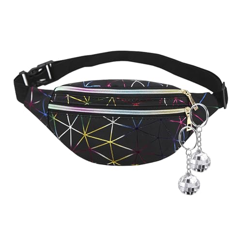 AYNKH Gürteltasche Kinder Mädchen Bauchtasche, Ausgestattet mit 2 Laserkugelanhängern Mehreren Taschen Gürteltasche für Outdoor Reise Wandern AYNKH Gürteltasche Kinder Mädchen Bauchtasche, Ausgestattet mit 2 Laserkugelanhängern Mehreren Taschen Gürteltasche für Outdoor Reise Wandern von AYNKH