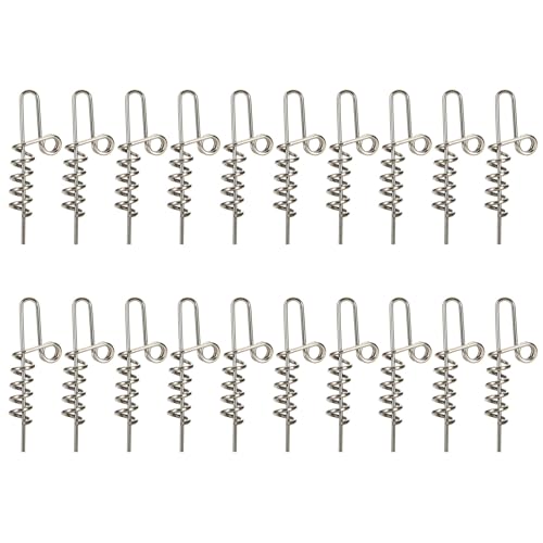 20Pcs Weiche Angeln Köder Stecker Feste Riegel Nadel Frühling Lock Pins Fisch Getriebe Werkzeuge Lockt Angeln Zubehör von AYPOHU