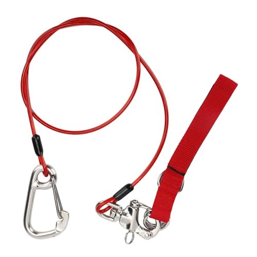 AYPOHU Tauchen Freitauchen Lanyard Sicherheitsseil Mit Armband Und Karabiner Tauchsicherheit Lanyard Seil Tauchausrüstung Dauerhaft von AYPOHU