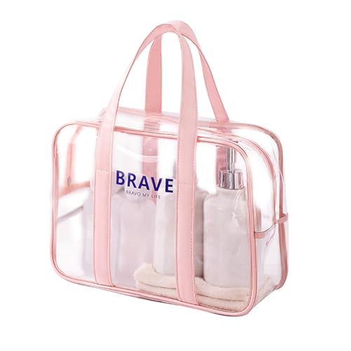 Fitness Schwimmtasche Reise Make Up Tasche Kosmetiktasche Transparente Kulturtasche Strandtasche Mit Trocken Und Nasstrennung von AYPOHU